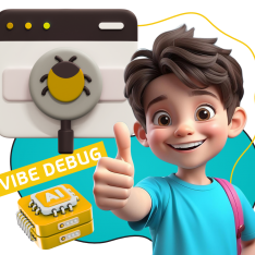 Тестирование & Vibe Debug. Охотники за багами - КИБЕРшкола программирования для детей, компьютерные курсы для школьников, начинающих и подростков - KIBERone г. Киров