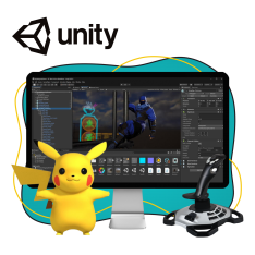 Мир игр на Unity 2D на популярном движке + AI-помощники - КИБЕРшкола программирования для детей, компьютерные курсы для школьников, начинающих и подростков - KIBERone г. Киров