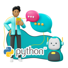 Умный чат-бот на Python - КИБЕРшкола программирования для детей, компьютерные курсы для школьников, начинающих и подростков - KIBERone г. Киров